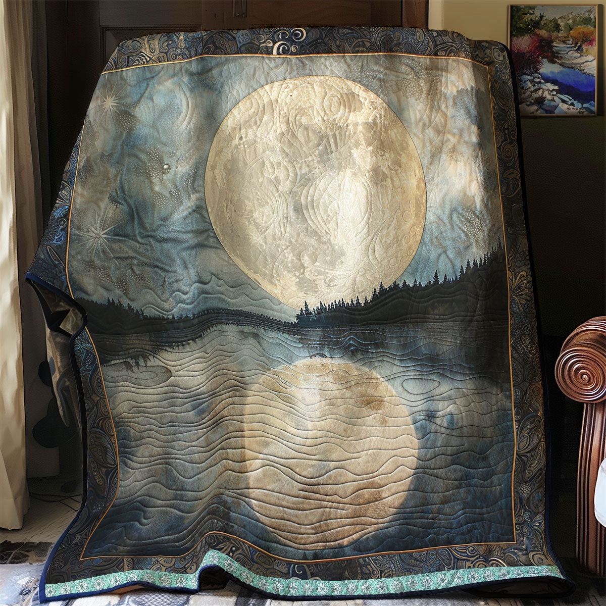 Moonlit Water Reflections WN0909105CL Quilt