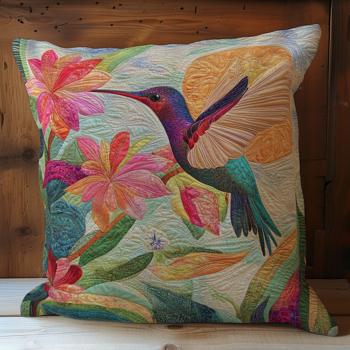 Morning Hummingbird WM0508129CL Quilt Pillow Case