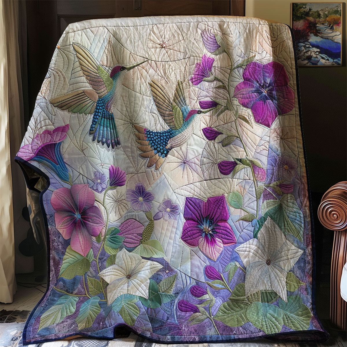 Morning Love Hummingbirds WM2808010CL Quilt