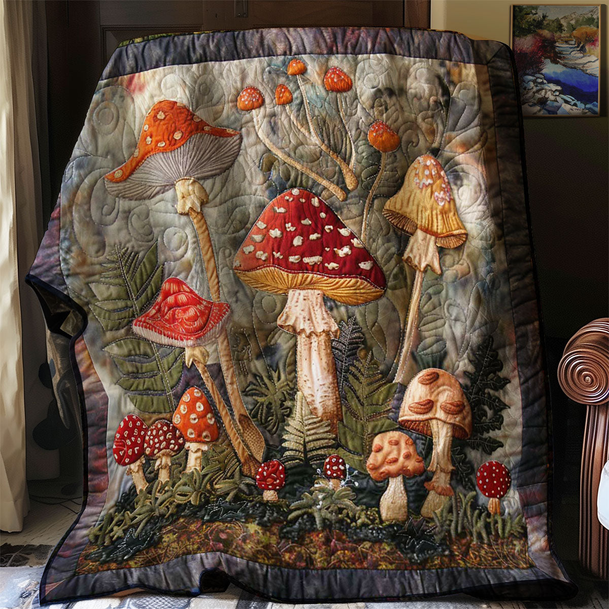 Mushroom Garden WN3007020CL Quilt