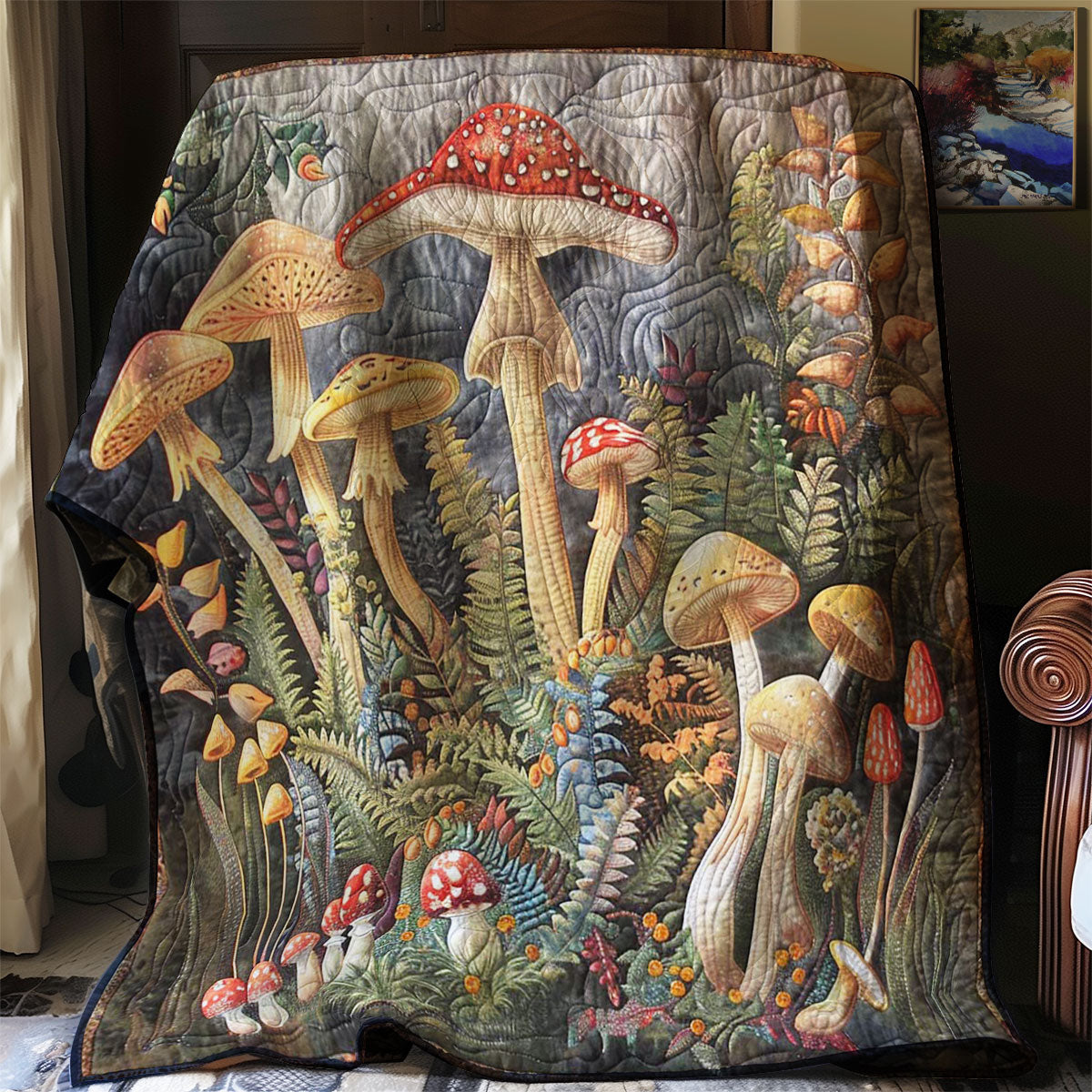 Mushroom Grove WN3007022CL Quilt