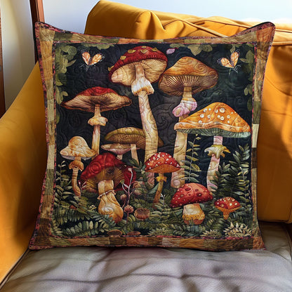 Mushroom Wonderland WN3007074CL Quilt Pillow Case