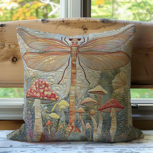 Mushrooms Dragonfly WM3107101CL Quilt Pillow Case