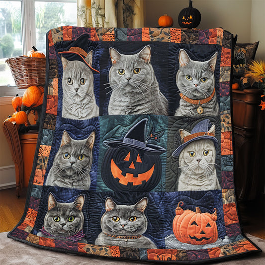 Mysterious Cat Halloween SR2008060CL Quilt