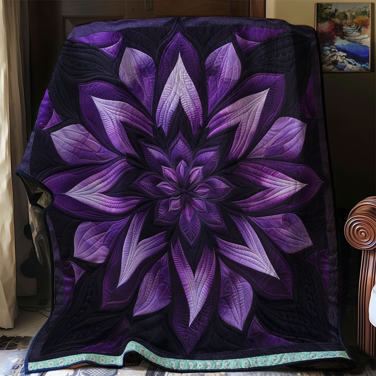 Mystic Purple Bloom WN0909017CL Quilt