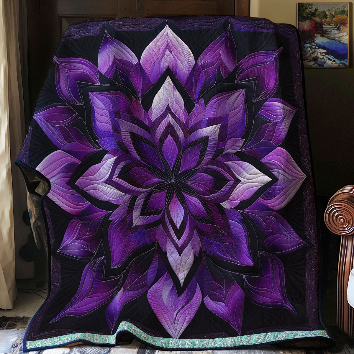 Mystic Purple Bloom WN0909018CL Quilt