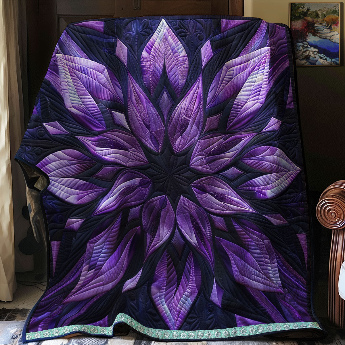 Mystic Purple Bloom WN0909019CL Quilt