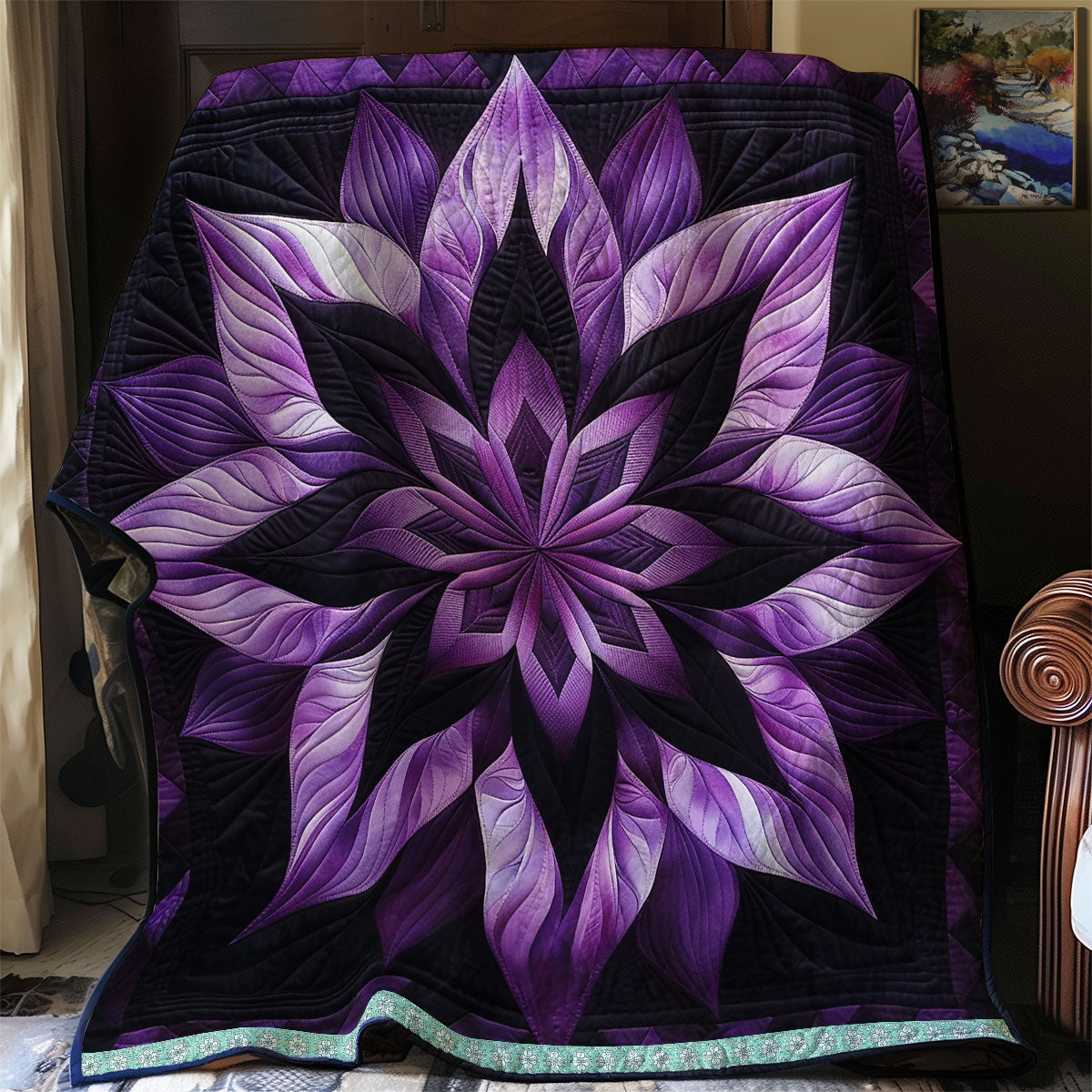 Mystic Purple Bloom WN0909020CL Quilt