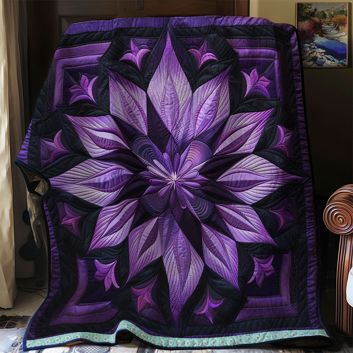 Mystic Purple Bloom WN0909022CL Quilt