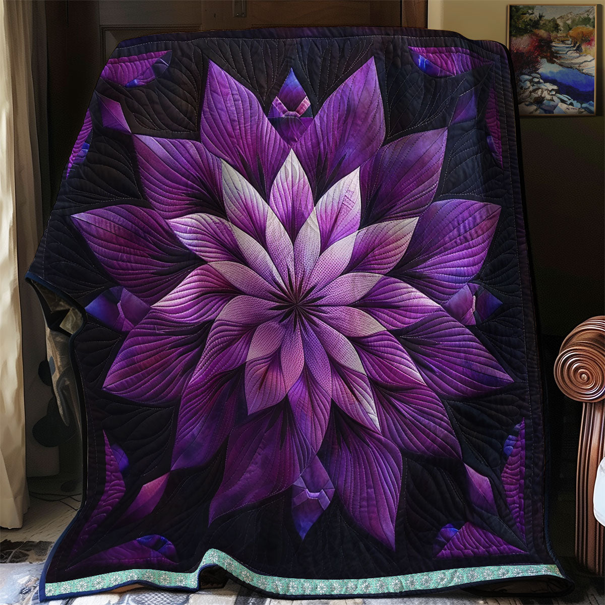 Mystic Purple Bloom WN0909024CL Quilt