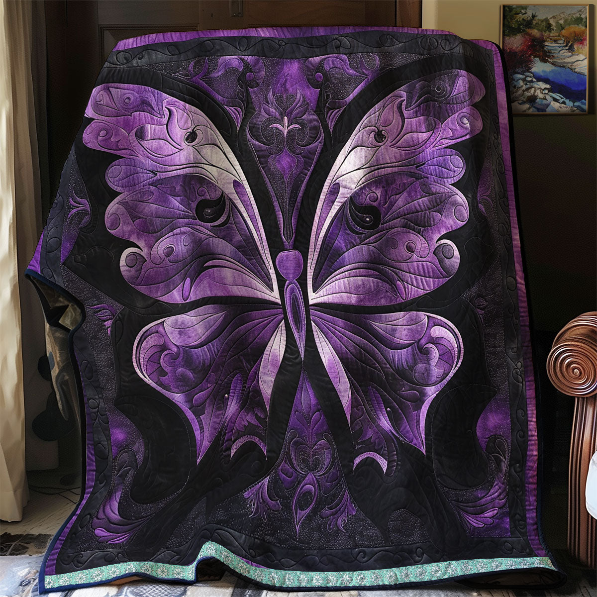 Mystic Purple Butterfly WN0909025CL Quilt