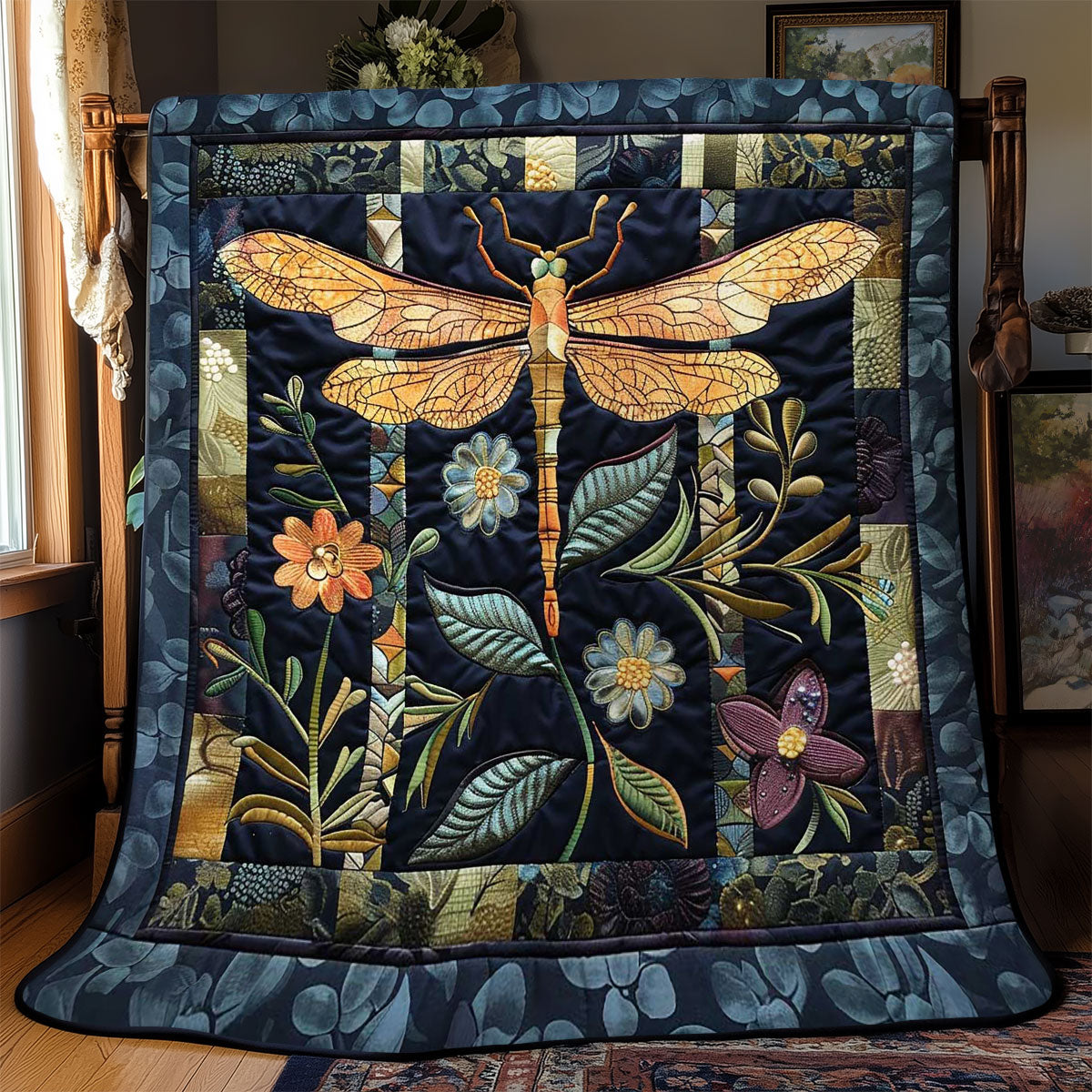 Mystical Dragonfly Dance WN2808032CL Quilt