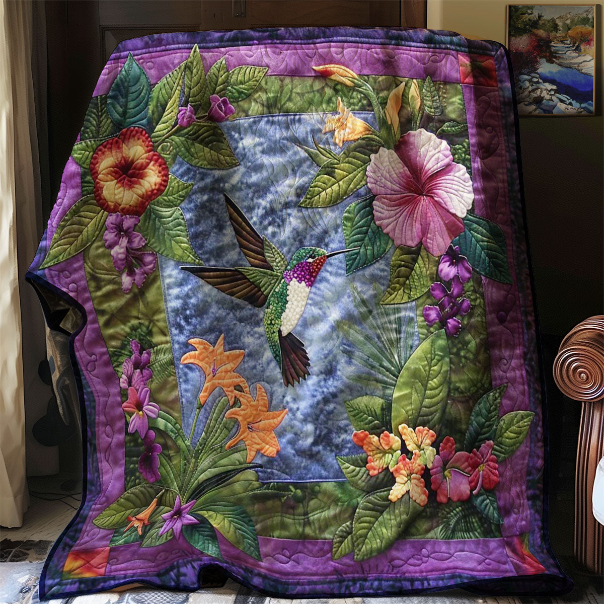 Mystical Hummingbird WN0908131CL Quilt