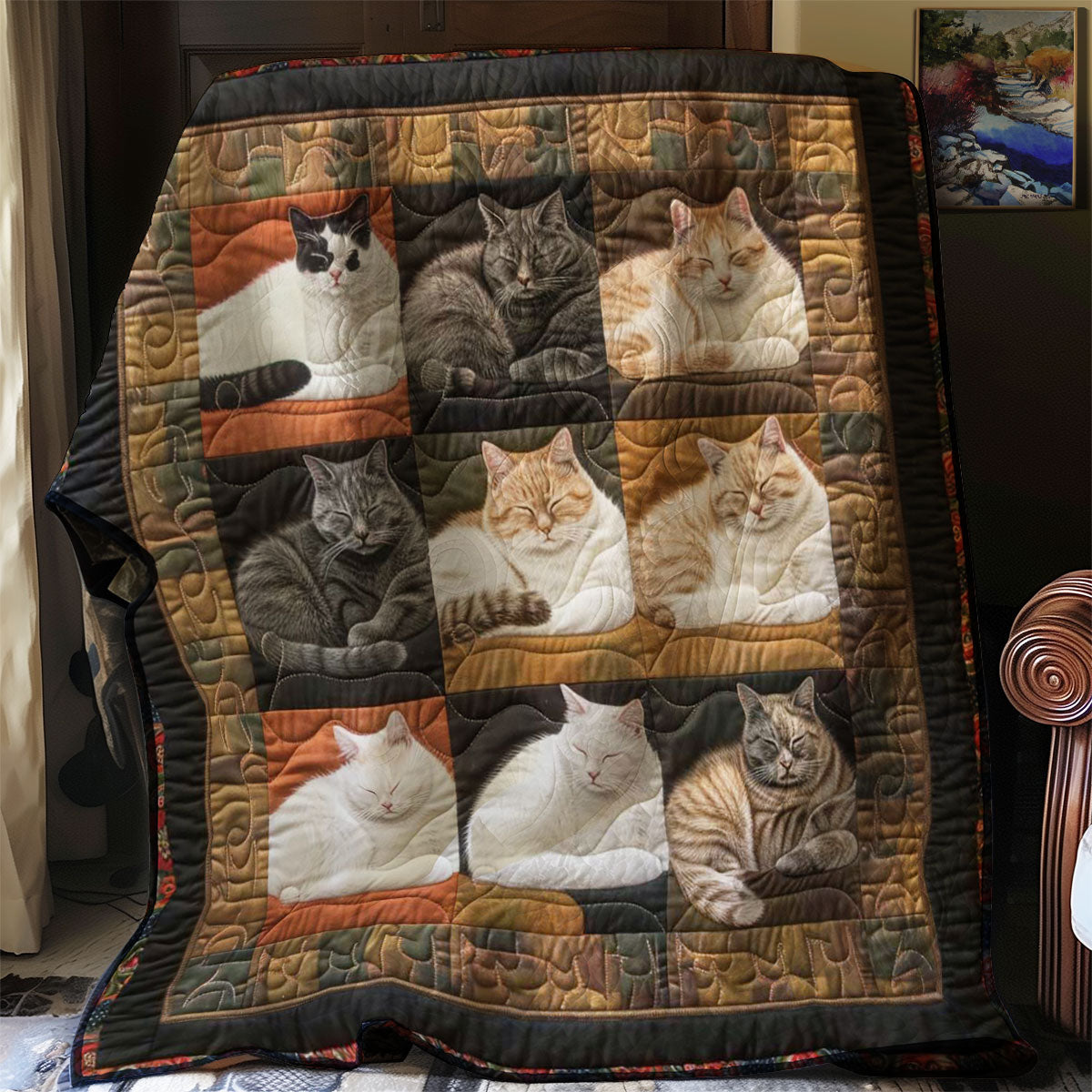 Napping Cats WN1508035CL Quilt