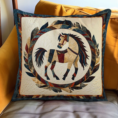 Native American Horse WN0108019CL Quilt Pillow Case