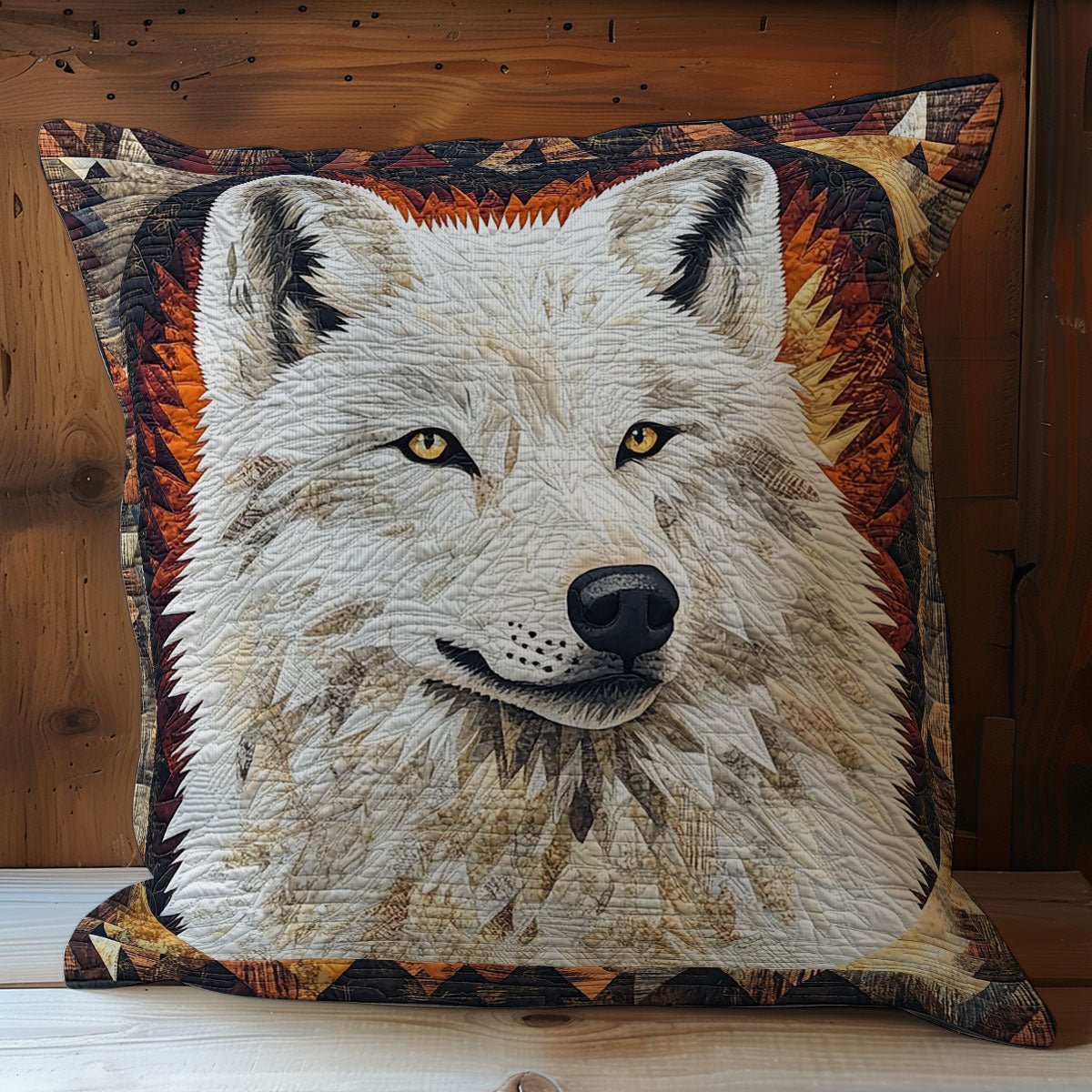 Native Wolf WM0508105CL Quilt Pillow Case