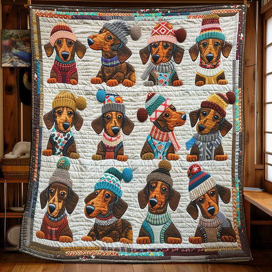 Naughty Dachshunds SR2308009CL Quilt