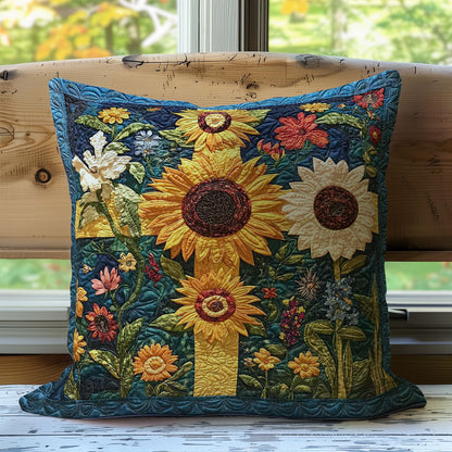 Night Cross And Flowers WM0308126CL Quilt Pillow Case