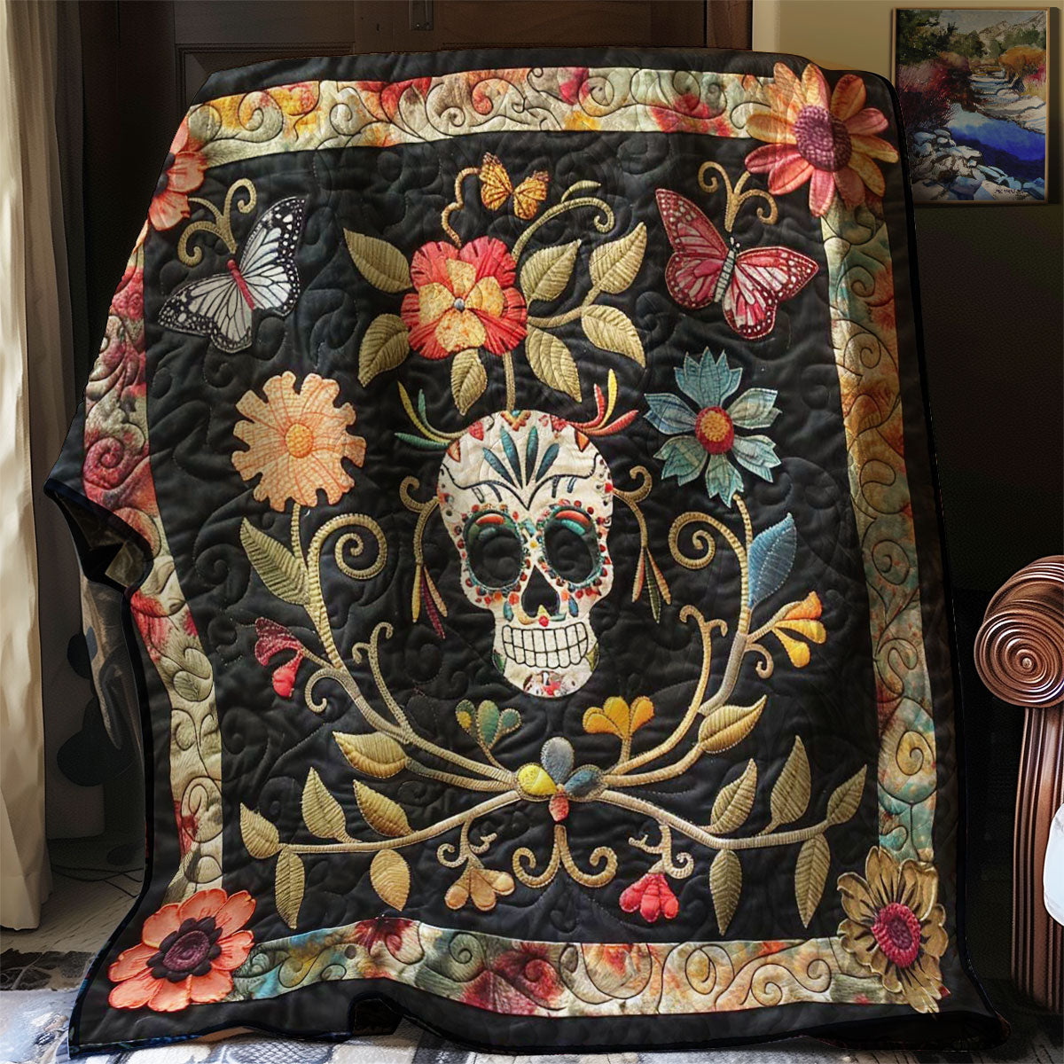 Noche De Calaveras WN0908111CL Quilt