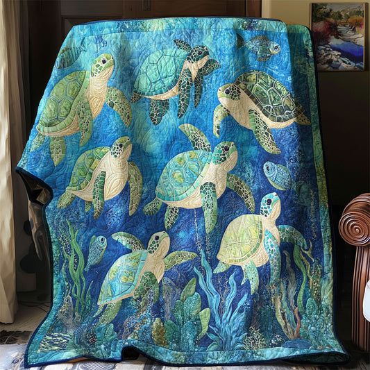 Ocean Turtles WM0208032CL Quilt