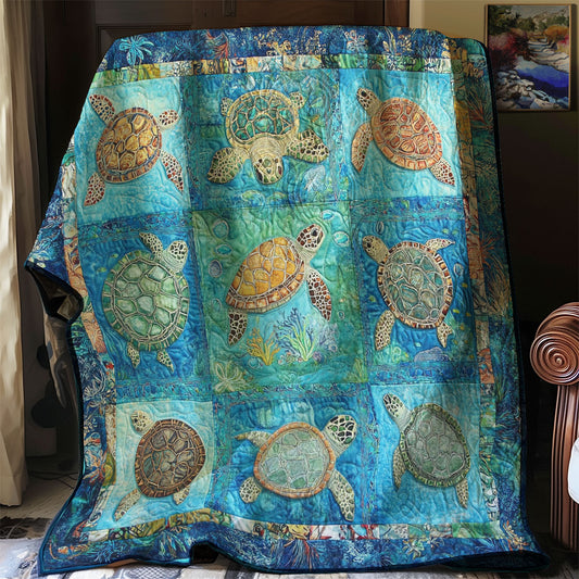 Ocean Turtles WM0208033CL Quilt