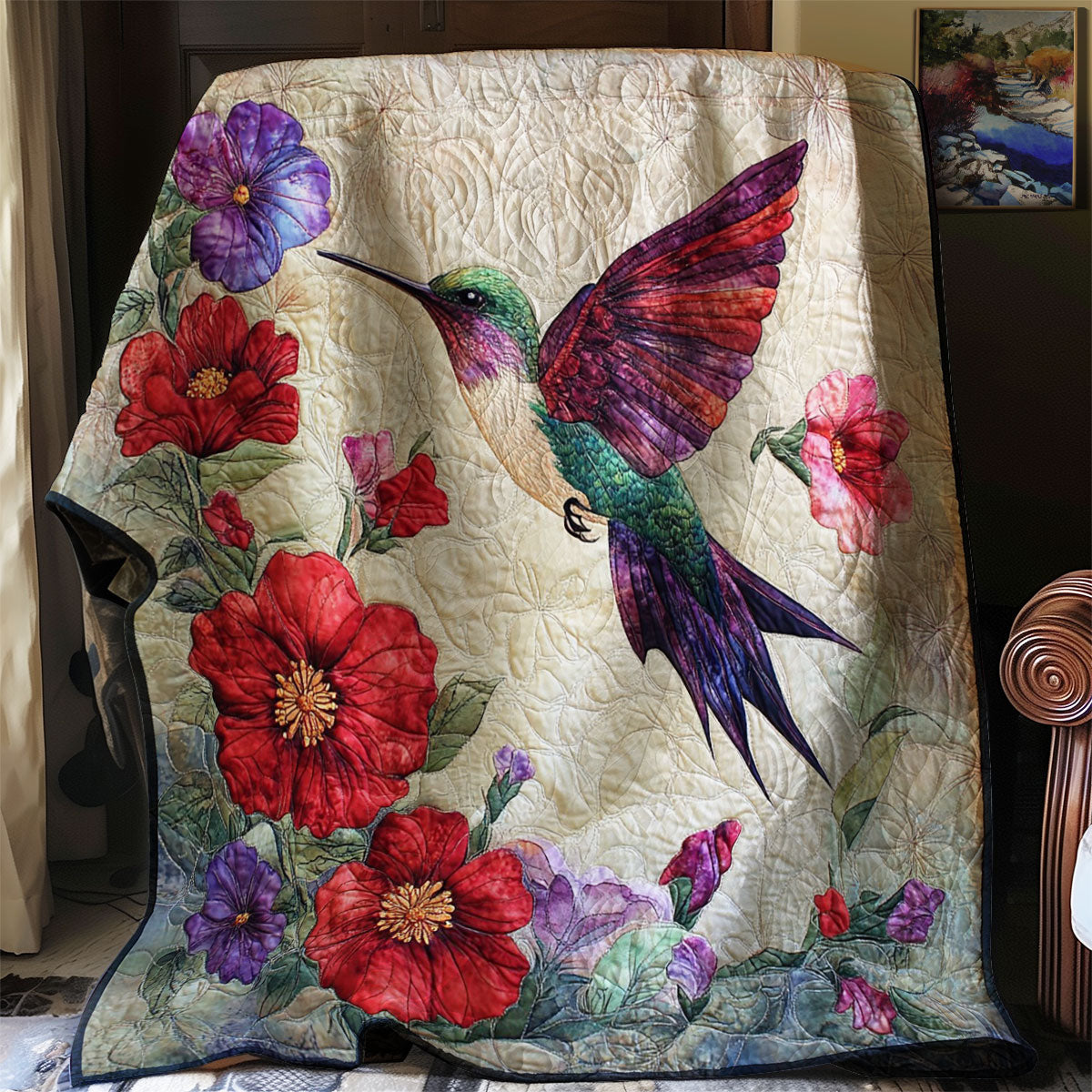 Old Hummingbirds WM0608019CL Quilt