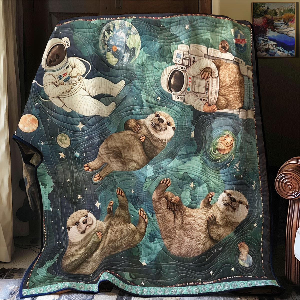 Otter In The Milky Way WN0909061CL Quilt