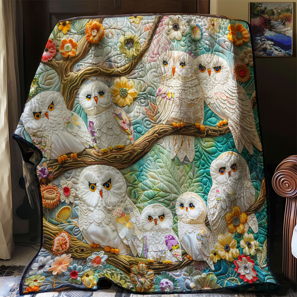 Owl Family WM2808030CL Quilt