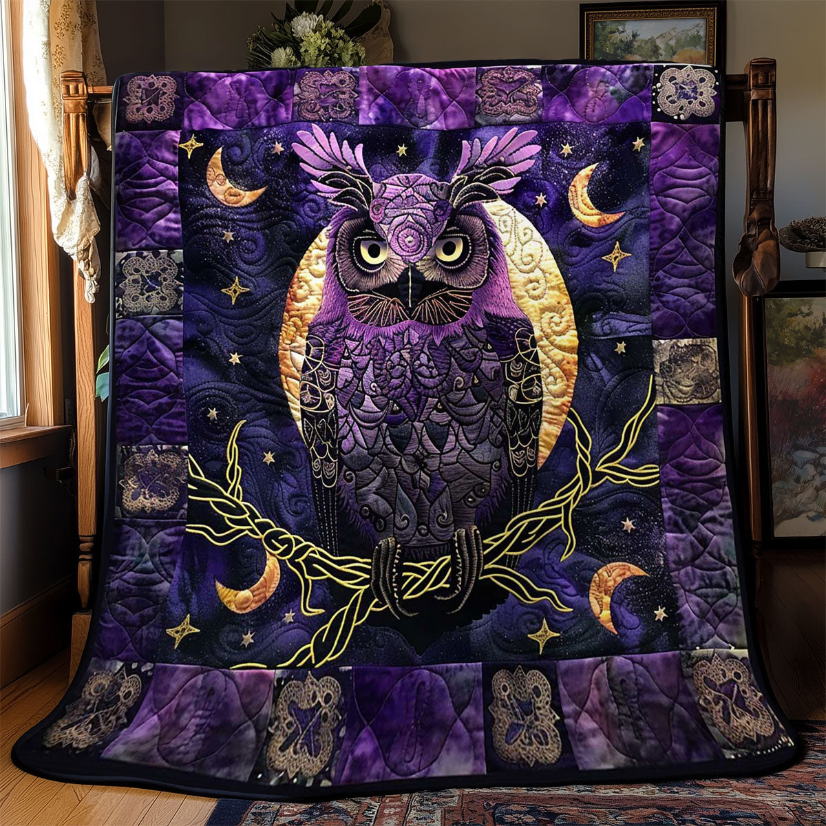 Owl Of The Celtic Night WN2608153CL Quilt