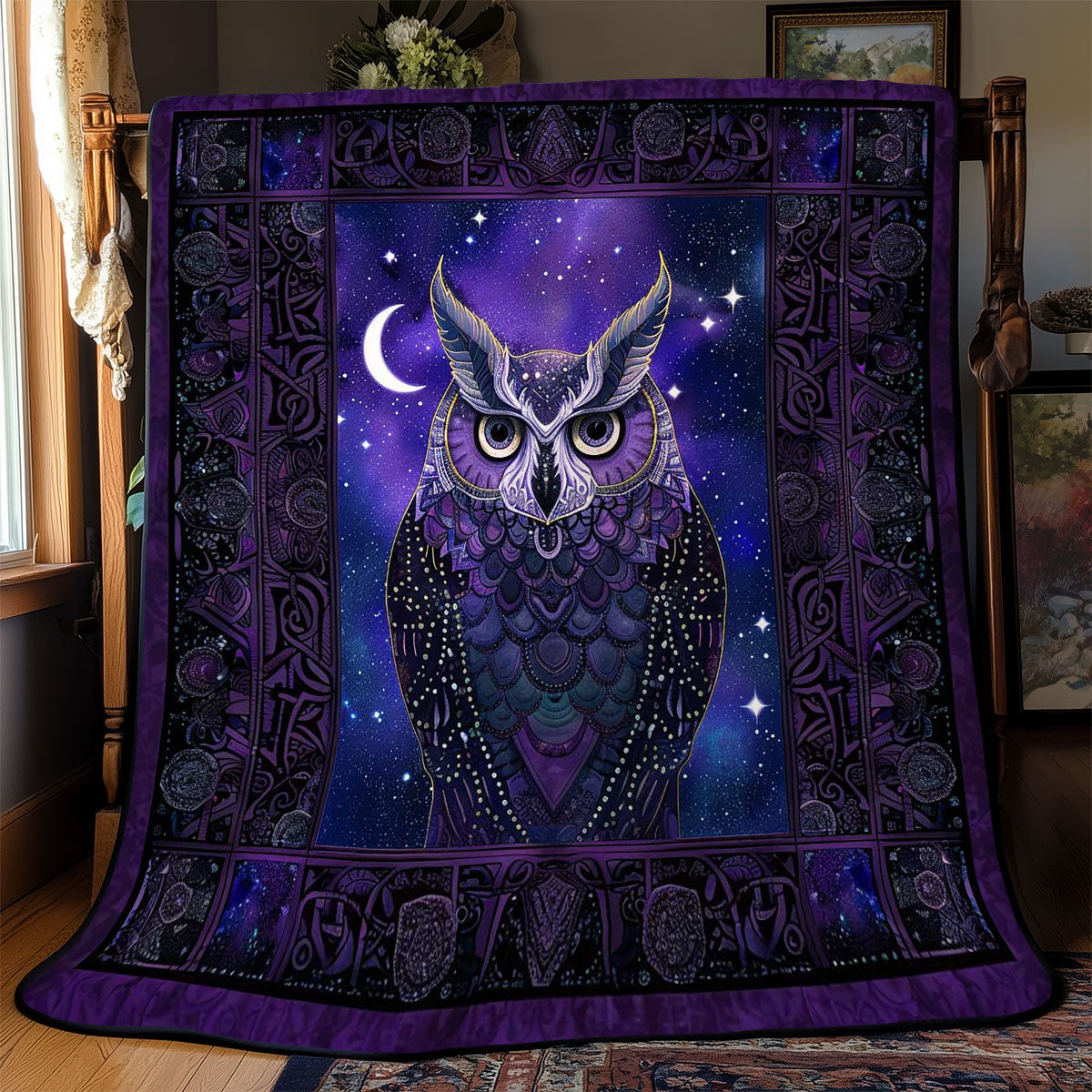 Owl Of The Celtic Night WN2408174CL Quilt