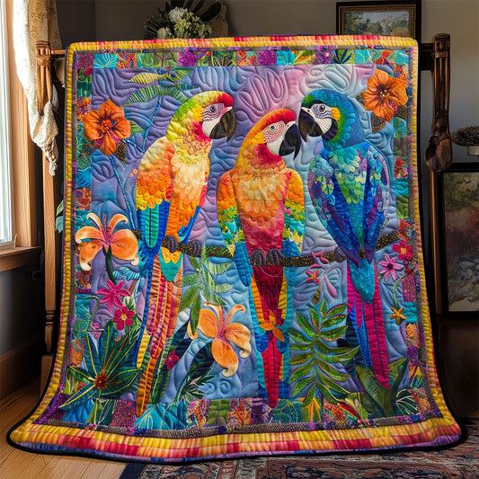 Parrots' Colorful Garden WN2408072CL Quilt