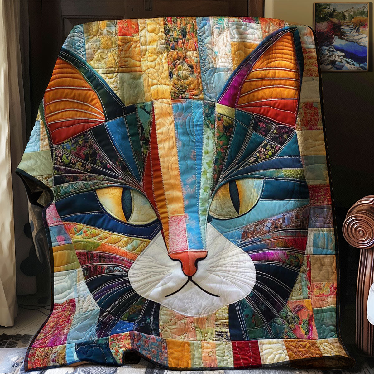 Patchwork Cat WN0708020CL Quilt