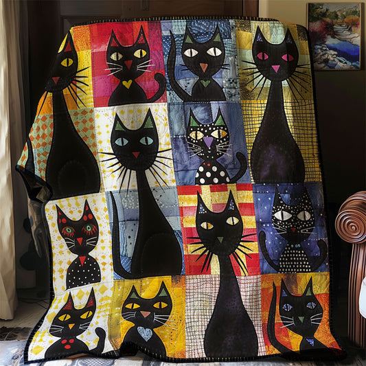 Peace Black Cats WM1008010CL Quilt