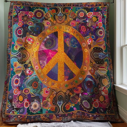 Peace Sign Hippie WM2907001CL Quilt