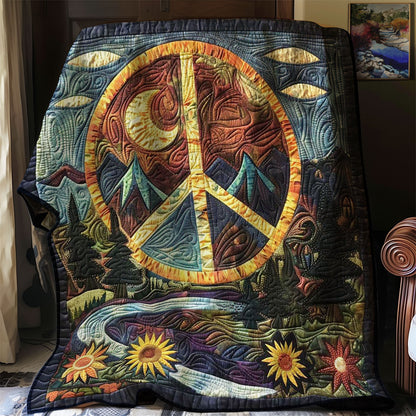 Peaceful Sunflower Escape WN1008089CL Quilt