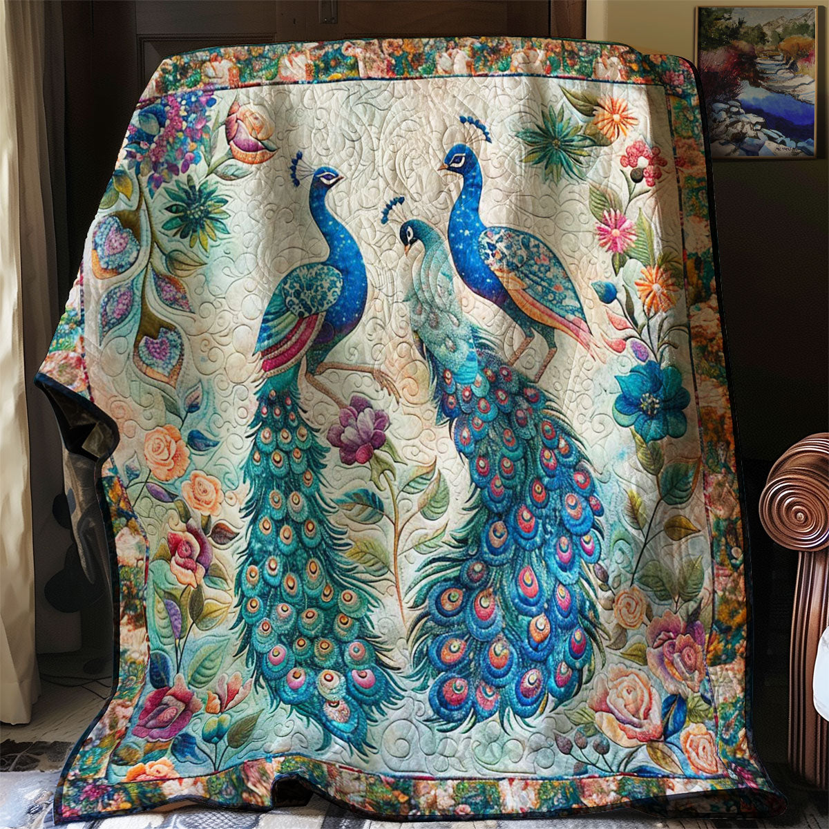 Peafowl Haven WN1608041CL Quilt