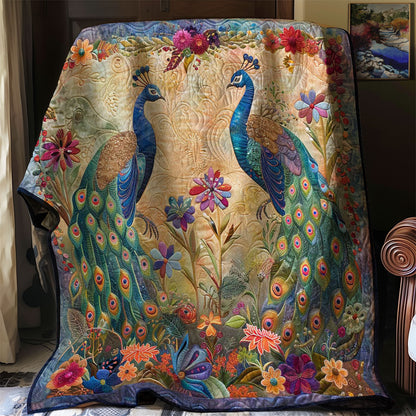 Peafowl's Blossom Dance WN1608031CL Quilt