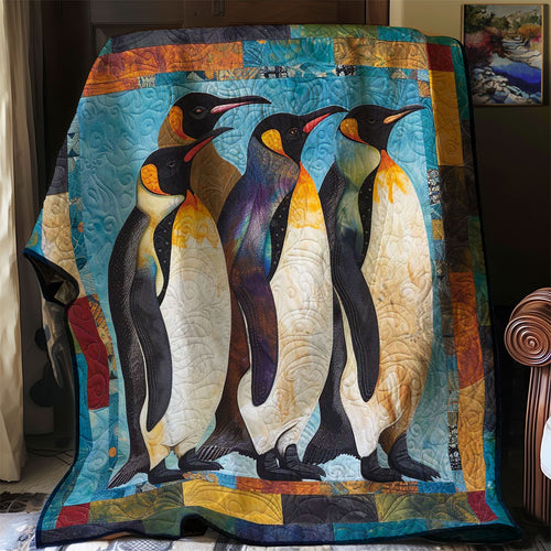 Penguin's Snowy Day WN1608021CL Quilt