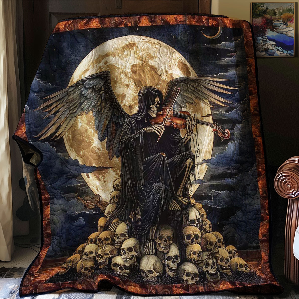 Phantom Skull Violinist WN0908087CL Quilt