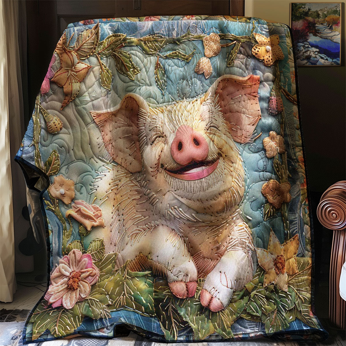 Piglet's Sunny Day WN1908048CL Quilt