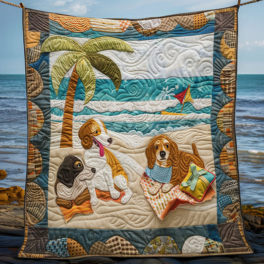 Playful Beagles SR1008053CL Quilt