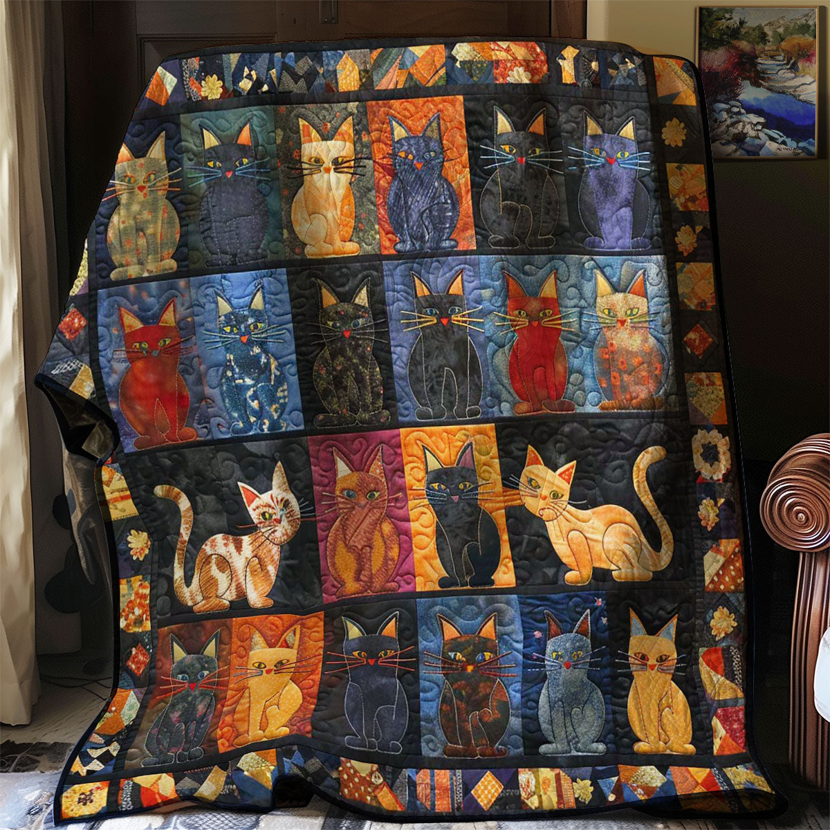 Playful Kittens WN3007048CL Quilt