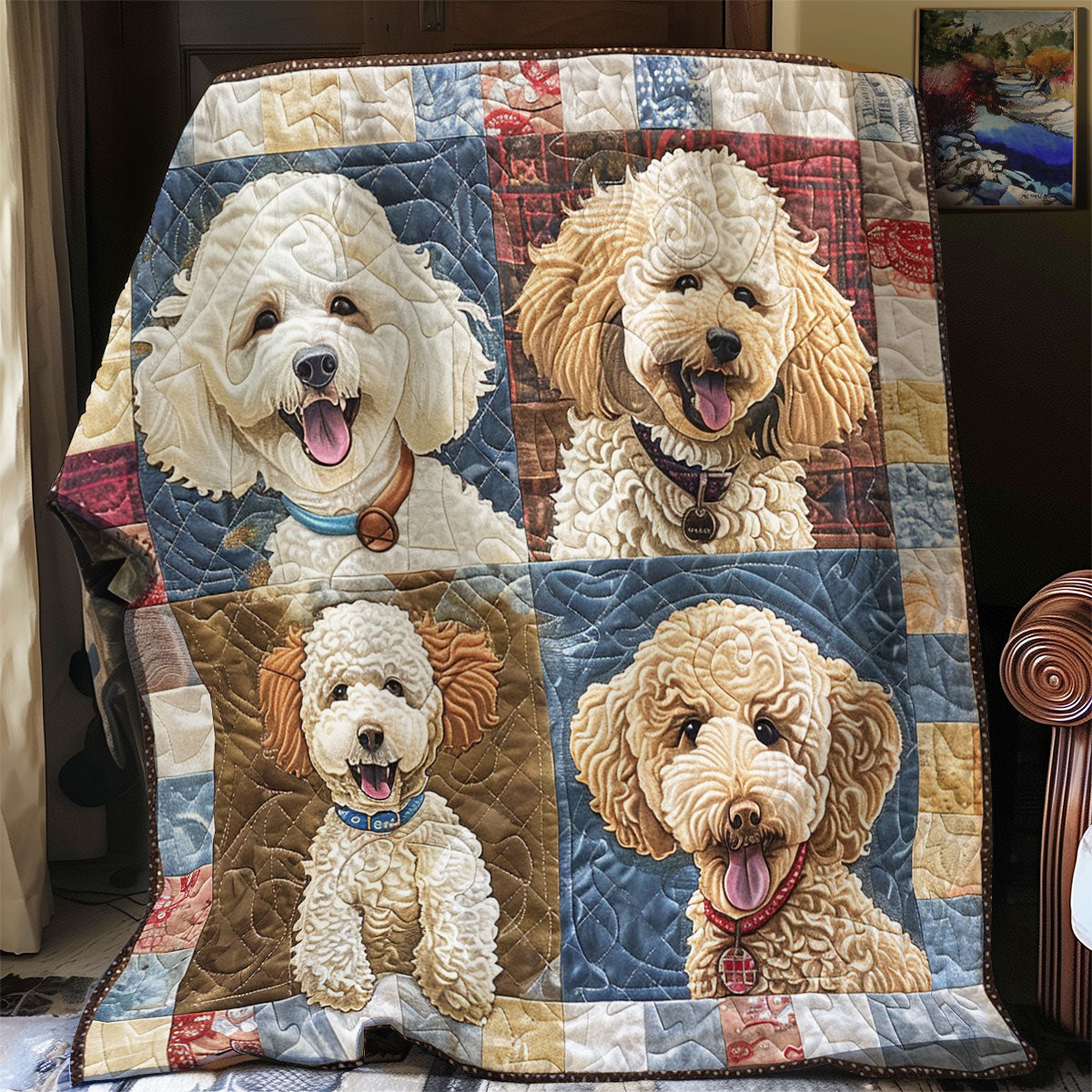 Poodle Delight SR1008050CL Quilt