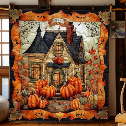 Pumpkin Ghost House WN1908066CL Quilt