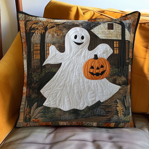 Pumpkin Ghost WN3107080CL Quilt Pillow Case