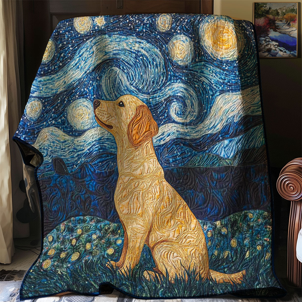 Puppy Cute & Starry Sky WN0208038CL Quilt