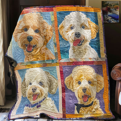 Puppy Poodle SR1008051CL Quilt