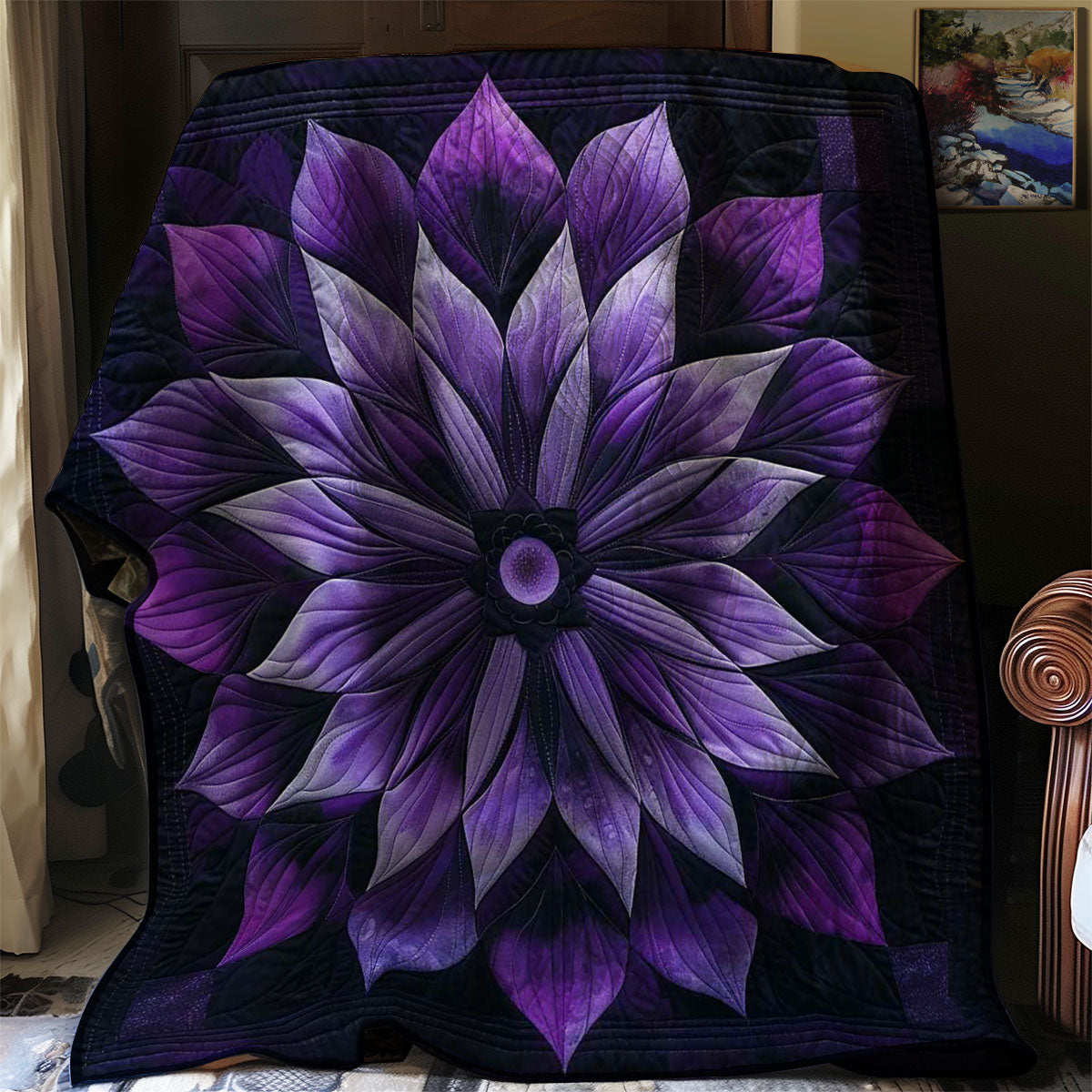 Purple Bloom WN1908051CL Quilt