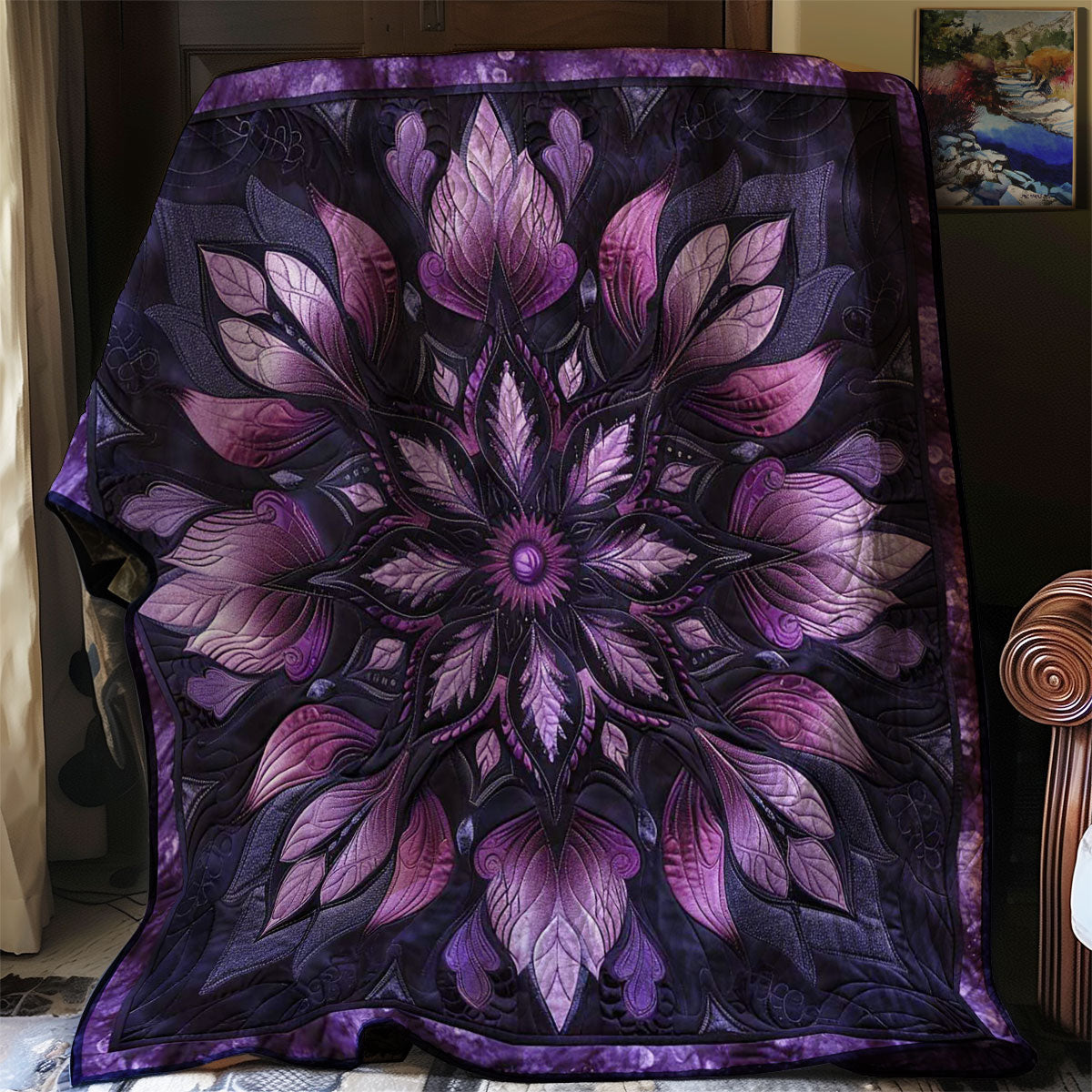 Purple Blossom Haven WN1408054CL Quilt