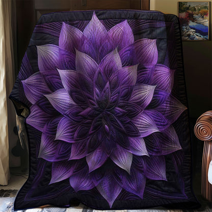 Purple Flower Horizon WN1908057CL Quilt
